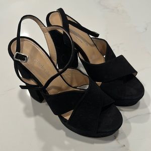 Charles David Suede Block Heel